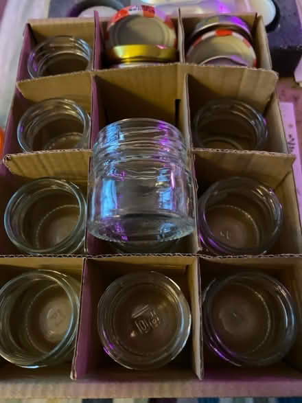 Photo of free 10 small jam jars with lids (Lochend EH6) #1
