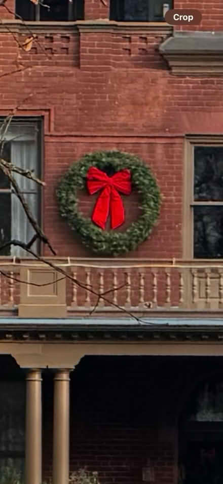 Photo of free Large 60” diameter Christmas wreath (North Downtown Charlottesville) #3