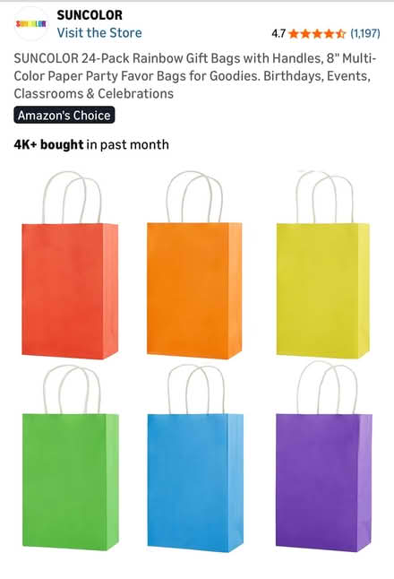 Photo of free Party Favor Bags (Ballard) #2