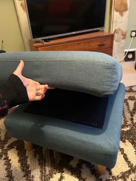 Photo of free Blue footstool (Bath BA2) #3
