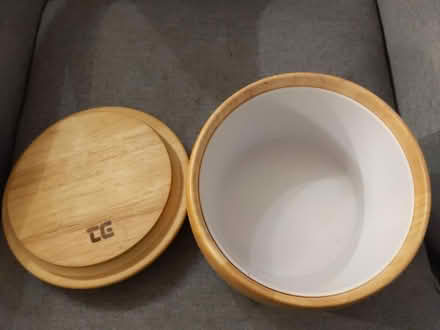 Photo of free Wooden biscuit barrel (CR5, Old Coulsdon) #2