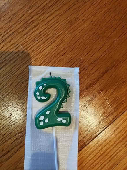 Photo of free Dinosaur '2' candle (Westbourne Park W11) #2