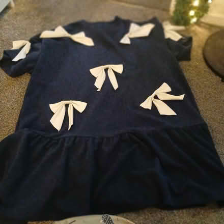 Photo of free Plus Size 4xl (UK 24) Blue bow top/dress (Spixworth NR10) #1