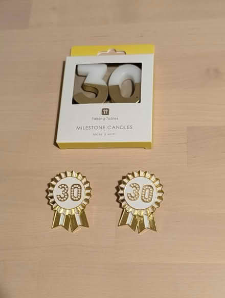 Photo of free 30 candles and 2x 30 badges (Temple Cowley OX4) #1