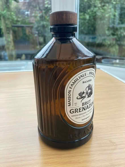 Photo of free Ornate bottle with wooden stopper (Hallgarth LA9) #1