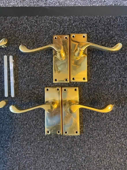 Photo of free Gold door handles (PE3 Bretton) #4