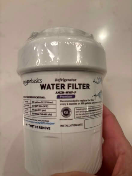 Photo of free Refrigerator water filter, NEW (La Grange south of ogden) #1