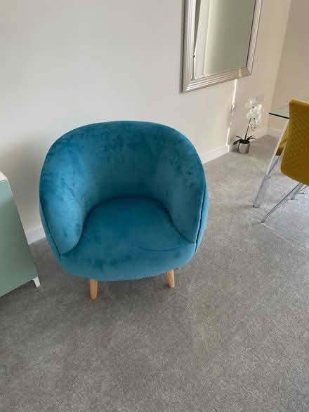 Photo of free Bucket chair blue (Rawmarsh S62) #1