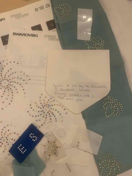 Photo of free Vintage 70’s Swarovski iron on crystals (Bakewell DE45) #3