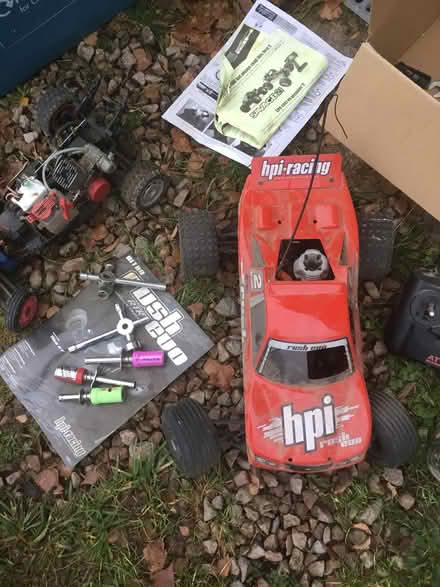 Photo of free Box of parts and bodies for electric and glow plug race cars (Malvern Link WR13) #1