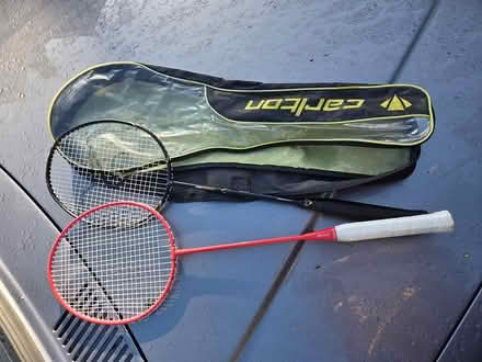 Photo of free 2x Badmington Rackets & Case (Willesden Green Station) #1