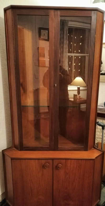Photo of free Teak corner display unit (N.W Glasgow) #1