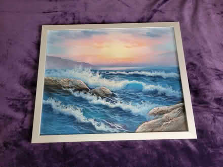 Photo of free Crashing waves oil painting (Leavesden WD25) #1