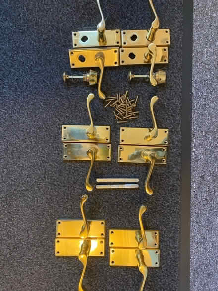 Photo of free Gold door handles (PE3 Bretton) #1