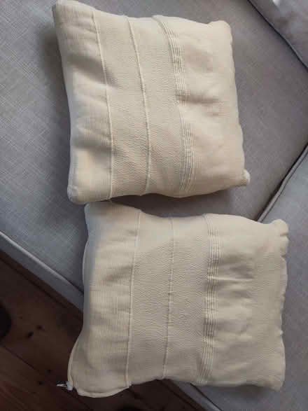 Photo of free 2 small cushions with removable covers (Henleaze Ward BS9) #1