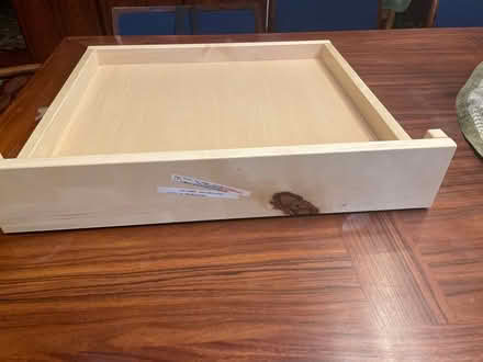 Photo of free Brand new shallow wood drawer (Chevy Chase DC) #1