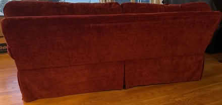 Photo of free Comfortable red sofa and cover set (Oakland hills) #2
