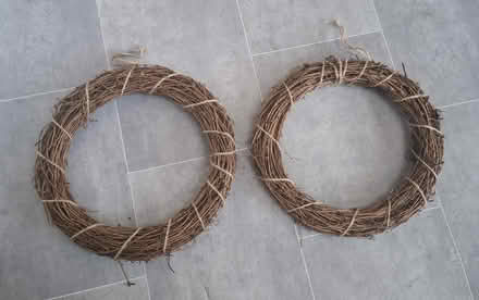 Photo of free 2 x wicker wreath rings (Boughton Monchelsea ME17) #1