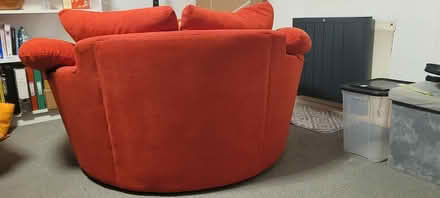 Photo of free Large Red Swival Round Cuddle Chair (Norwich North NR3) #4