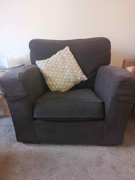 Photo of free 2 seater sofa and a matching chair (Southwick) #1