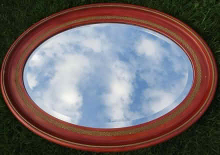 Photo of free Wooden Oval Mirror (Ferring BN12) #1