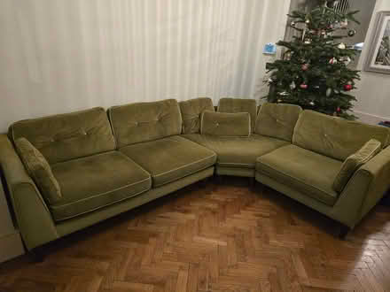 Photo of free Green corner sofa (Earlsfield SW18) #1