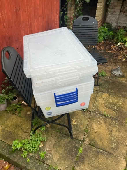 Photo of free 6 x 43litre storage boxes with lids (Herne Hill SE24) #3