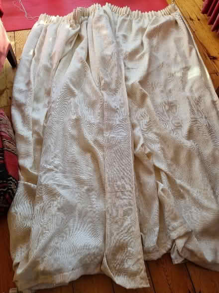 Photo of free Cream lined curtains (Chalford GL6) #1
