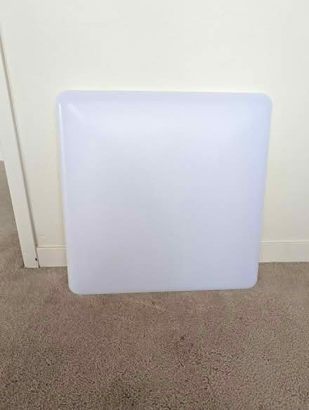 Photo of free White low profile light fixture (Larkspur) #1