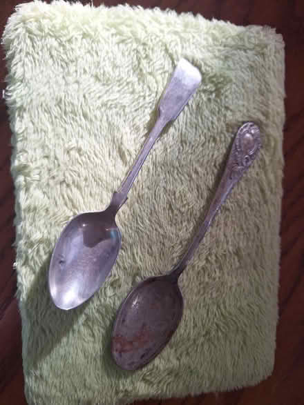 Photo of free 2 pretty teaspoons (Forestgreen) #1
