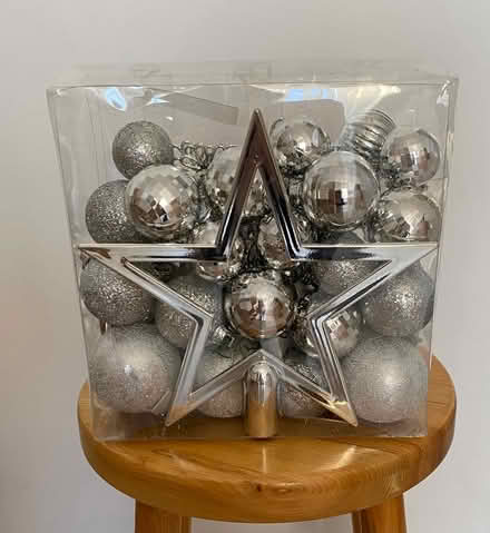 Photo of free Selection of Silver Christmas Baubles (Bracknell Forest RG12) #1