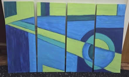 Photo of free 4 x Handpainted Canvases (Euxton PR7) #1