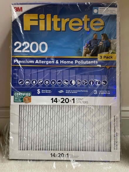 Photo of free HVAC filter, size 14x20x1 (Piney Orchard) #1