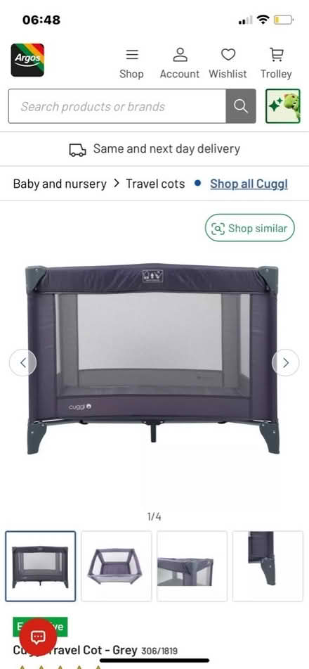 Photo of free Cuggi Travel Cot (Whitnash CV31) #2