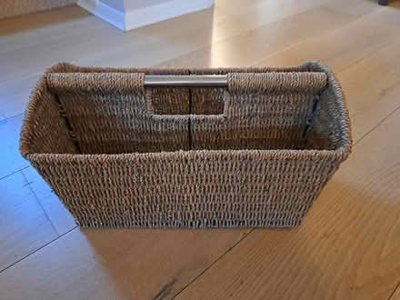 Photo of free Wicker magazine rack (Tonbridge road,Maidstone) #1