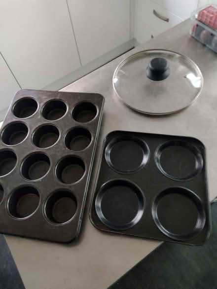 Photo of free Yorkshire pudding/bun tin/ fry pan/pot lid (Alresford CO7) #1