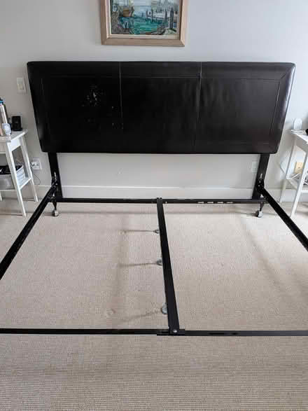 Photo of free King steel bed frame, headboard (Old Ottawa south) #1