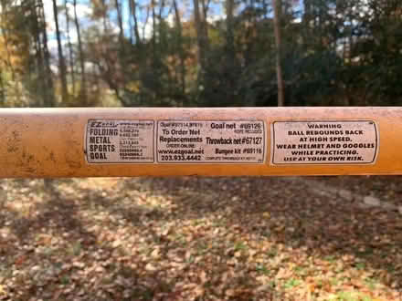 Photo of free EZ Goal Lacrosse folding metal goal (Fredericksburg Lafayette blvd) #1
