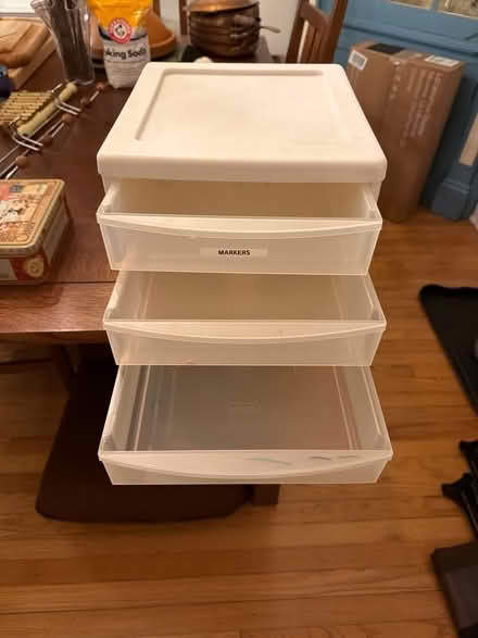 Photo of free Plastic drawer unit (Metuchen NJ) #3