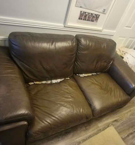 Photo of free leather sofa (Lucan, Co. Dublin) #2