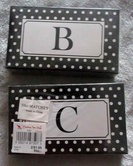 Photo of free 2 boxes of matches (North Cambridge) #1