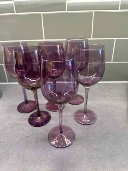 Photo of free Tall wine glasses x 6 (Watford WD5) #1