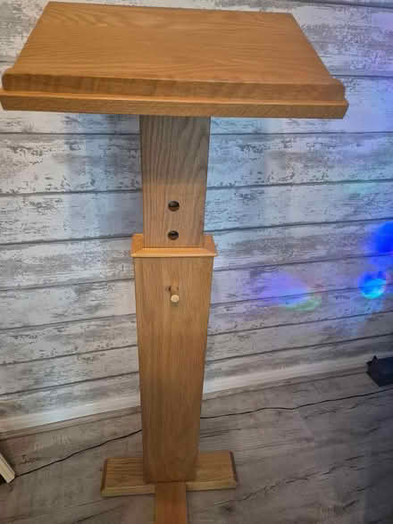 Photo of free Solid light oak lectern (WR3 Barbourne) #2
