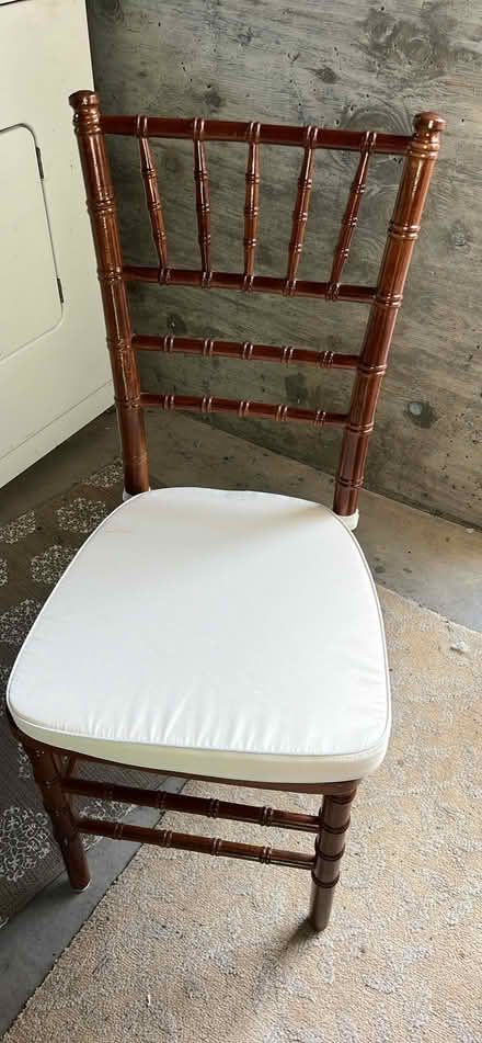 Photo of free 12 Banquet chairs with cushikn (Central Alameda) #3