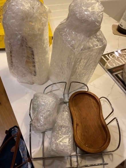 Photo of free Glass decanter and napkin holder (Home SW19) #1