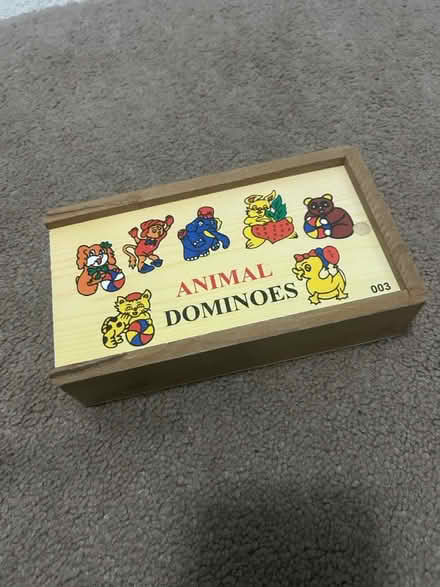 Photo of free Wooden animal dominoes game (Bisley Woking GU24) #1