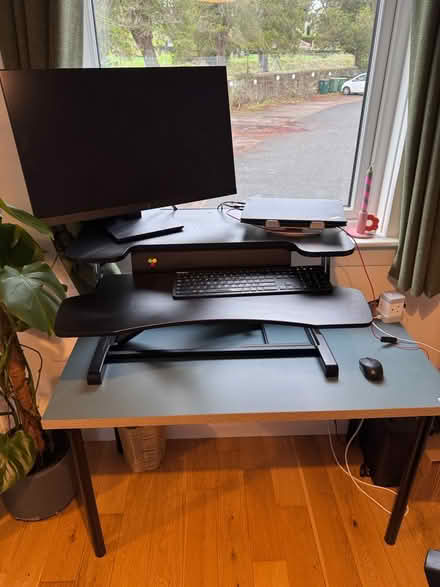 Photo of free Standing Desk Converter plus table (PH1 2TW) #2