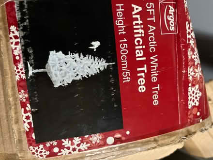 Photo of free 5ft white Christmas tree (Twerton) #1