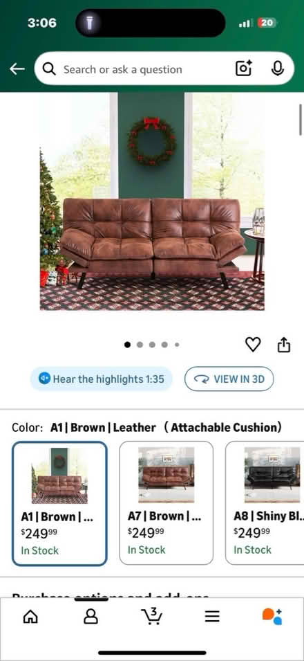 Photo of free Futon (springs broken) (Glen burnie) #3