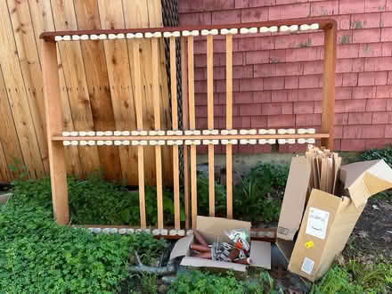 Photo of free Queen bed frame (Gourmet ghetto) #1